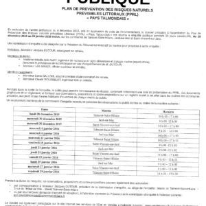 Avis d’enquête publique